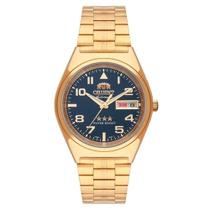 Relógio Orient Masculino Automático 469gp083 D2kx Dourado Cor do fundo Azul