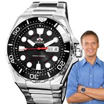 Relógio Orient Masculino Automático Aço Inóx Prova Dágua 30 ATM Redondo Casual Prata F49SS035 P1SX Relógio Orient Masculino Automático Aço Inóx Prova Dágua 30 ATM Redondo Casual Prata F49SS035 P1SX