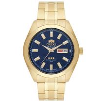 Relógio ORIENT masculino automático dourado 469Gp075F D1Kx