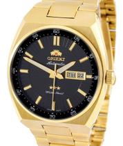 Relógio orient masculino automatico dourado 469gp087f p1kx