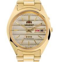 Relógio orient masculino automatico dourado 469wc2 c1kx