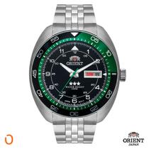 Relógio Orient Masculino Automático F49SS018 Aço F Verde