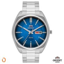 Relógio Orient Masculino Automático F49SS025 Aço F Azul