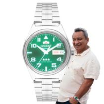 Relógio Orient Masculino Automático Mecânico 3 Estrelas Aço Inóx Prova D'água 30 Metros Casual Prata 469SS083F E2SX