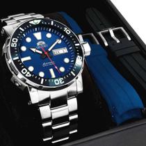 Relógio orient masculino automatico poisedon f49ss014 d1sx