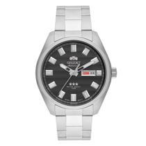 Relógio Orient Masculino Automático Prata Casual Redondo 10 ATM Calendário 469SS076F G1SX