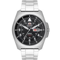 Relógio Orient Masculino Automatico Prata F49ss019 P2sx Prateado Preto