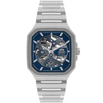 Relógio orient masculino automatico quadrado skeleton nh7ss008 d1sx
