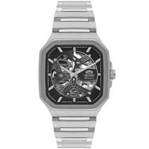 Relógio orient masculino automatico quadrado skeleton nh7ss008 g1sx