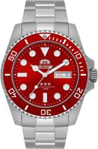 Relógio Orient Masculino Automático Submariner Aço Mostrador Vermelho NH3SS009 W1SX Original Relógio Orient Masculino Automático Submariner Aço Mostrador Vermelho NH3SS009 W1SX Original