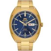 Relógio Orient Masculino Automático Três Estrelas F49GG032 Dourado