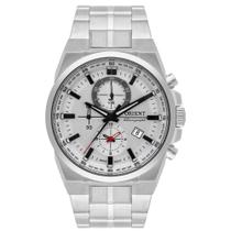 Relogio Orient Masculino Cronografo Branco Mbssc224 S1sx Aco Prata