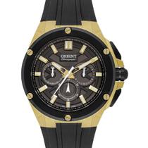 Relógio Orient Masculino Cronógrafo Dourado 100m Caixa 45mm
