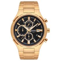 Relógio ORIENT masculino cronógrafo dourado MGSSC027 P1KX