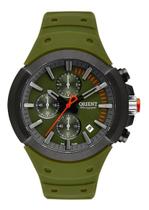 Relógio Orient Masculino Cronógrafo Myspc004 Verde Preto Relógio Orient Masculino Cronógrafo Myspc004 Verde Preto