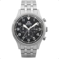Relógio Orient Masculino Cronógrafo Prata MBSSC118-P2SX