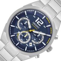 Relógio orient masculino cronografo solartech mbssc257 d2sx