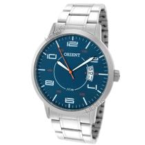 Relógio Orient Masculino De Pulso Analógico Casual Clássico Quartz Em Aço Inoxidável Com Calendário A Prova Dágua 50m Original