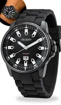 Relógio Orient Masculino De Pulso Analógico Quartz Esportivo Casual Preto COm Caixa Em Aço Inoxidável E Pulseira de Silicone Original