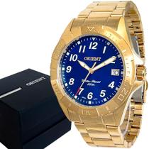 Relógio Orient Masculino Dourado Analógico Original Luxo