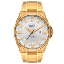 Relógio ORIENT masculino dourado branco MGSS1189 S1KX