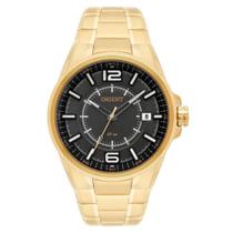 Relógio ORIENT masculino dourado cinza MGSS1141 G2KX