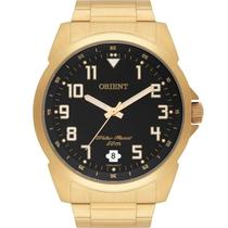 Relógio Orient Masculino Dourado MGSS1103A P2KX Analógico 5 Atm Cristal Mineral Tamanho Grande