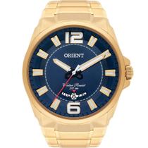 Relógio Orient Masculino Dourado MGSS1157D2KX Analógico 5 Atm Cristal Mineral Tamanho Grande