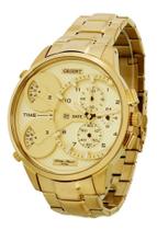 Relogio orient masculino dourado mgsst003 c2kx