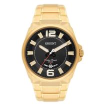 Relógio Orient Masculino Dourado Preto - MGSS1157 P2KX