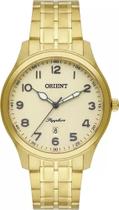 Relógio Orient Masculino Dourado Social Safira Mgss1260