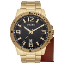 Relógio Orient Masculino Dourado Todo Em Aço Mgss1234 P2kx