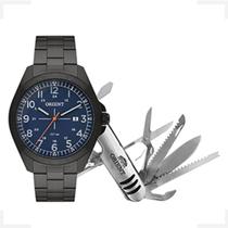 Relógio Orient Masculino Kit Myss1013 Kn36 D2gx Canivete Nfe