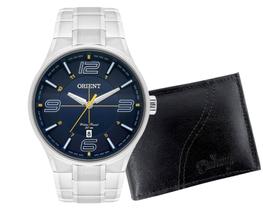 Relógio Orient Masculino Mbss1307 D2sx Grafite Azul garantia de 1 ano com carteira