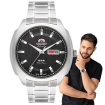 Relógio Orient Masculino Mecânico Automático 3 Estrelas Aço Inóx Prova Dágua Casual Prata F49SS022 P1SX Relógio Orient Masculino Mecânico Automático 3 Estrelas Aço Inóx Prova Dágua Casual Prata F49SS022 P1SX