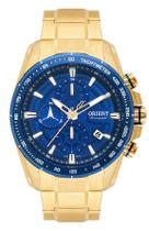 Relógio Orient Masculino Mgssc024 D1kx Azul Dourado Crono