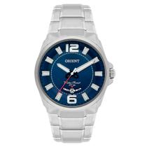 Relógio Orient Masculino Mostrador Azul Mbss1334d2sx Grande Relógio Orient Masculino Mostrador Azul Mbss1334d2sx Grande