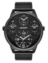 Relogio Orient Masculino Mpsct002 P2px Preto Couro Analogico