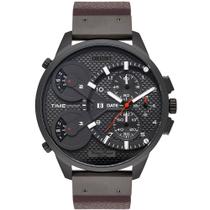Relógio ORIENT masculino multi-time couro MYSCT003 G2NX