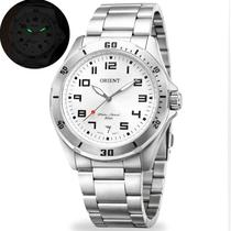 Relógio Orient Masculino Prata Aço Inox Analógico Resistente 50m Relógio Orient Masculino Prata Aço Inox Analógico Resistente 50m