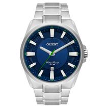 Relógio ORIENT masculino prata azul MBSS1354 D1SX