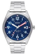 Relógio Orient Masculino Prata Azul Ref - MBSS1396 D2SX