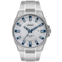Relógio ORIENT masculino prata branco MBSS1369 S1SX