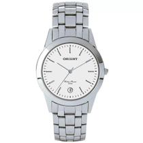 Relógio Orient Masculino - Prata com Mostrador Branco e Calendário