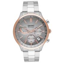 Relógio ORIENT masculino prata cronógrafo MTSSC044 I1SX Relógio ORIENT masculino prata cronógrafo MTSSC044 I1SX
