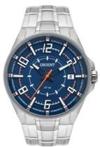Relogio Orient Masculino prata esportivo azul MBSS1442 DOSX Relogio Orient Masculino prata esportivo azul MBSS1442 DOSX