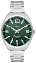 Relógio Orient Masculino Prata Mbss1423 E2Sx Fundo Verde