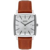 Relógio ORIENT masculino prata quadrado couro Relógio ORIENT masculino prata quadrado couro
