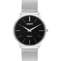 Relógio orient masculino prata slim mbsss007 p1sx