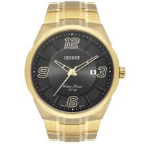 Relógio ORIENT masculino preto dourado MGSS1203 P2KX
